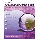 Math Mammoth Grade 8 Answer Keys: 2024 edition (b&amp;w)