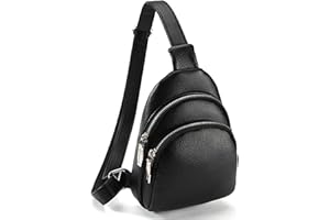 Eslcorri Small Crossbody Sling Bag for Women Trendy - Fashionable Fanny Packs Vegan Leather Chest Belt Bum Bag Anti Theft Crossbody Sling Purse for Women for Travel Sport Camping