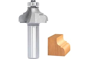 Akylin Classical Ogee Bit,1/2" Shank,Classical Cove&Bead Router Bits Cutting Depth 3/8",Decorative Edge Forming Cutter for Wood Profiling,Molding