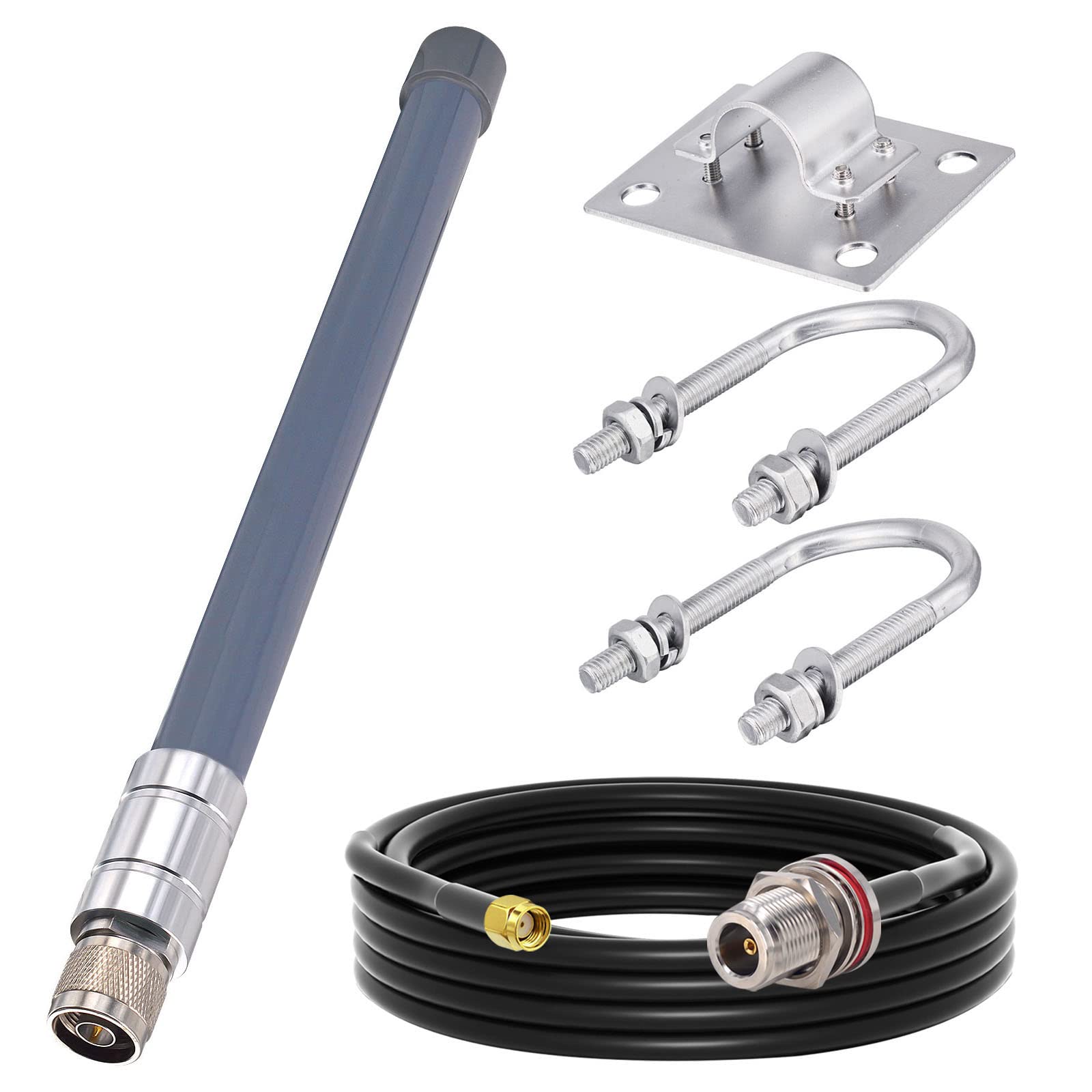 YILIANDUO Outdoor 868MHz LoRa Antenna Weatherproof 3dBi N-type Male Fiberglass FRP + N type Cable Y240 3M for RAK Nebra Bobcat HNT Helium Hotspot Miner SyncroBit Lora Module Repeater