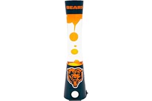 Sporticulture 2-in-1 NFL Team Magma Lamp with Built-in Bluetooth Speaker - 16.5” NFL Team Magma Lamp with Standard Outlet Connection and 30-Watt Bulb (Included) – Chicago Bears