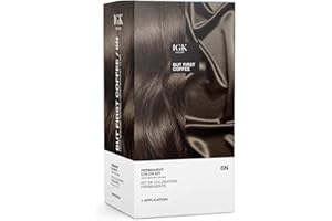 IGK by IGK, PERMANENT COLOR KIT - 6N BUT FIRST COFFEE (LIGHT NATURAL BROWN)