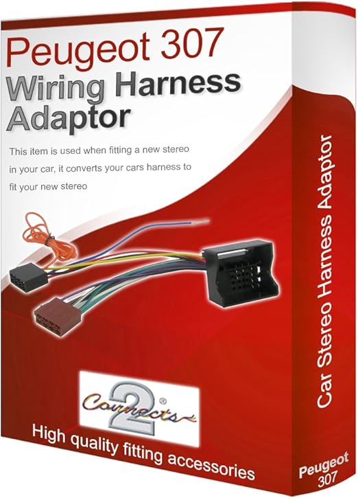 Peugeot 307 CD radio stereo wiring harness adapter lead: Amazon.co.uk