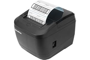 NetumScan Thermal Receipt Printer, 80mm USB POS Printer with Auto Cutter Cash Drawer, USB Serial Ethernet Interface Support Windows/Mac/Linux, Restaurant Kitchen Printer for ESC/POS