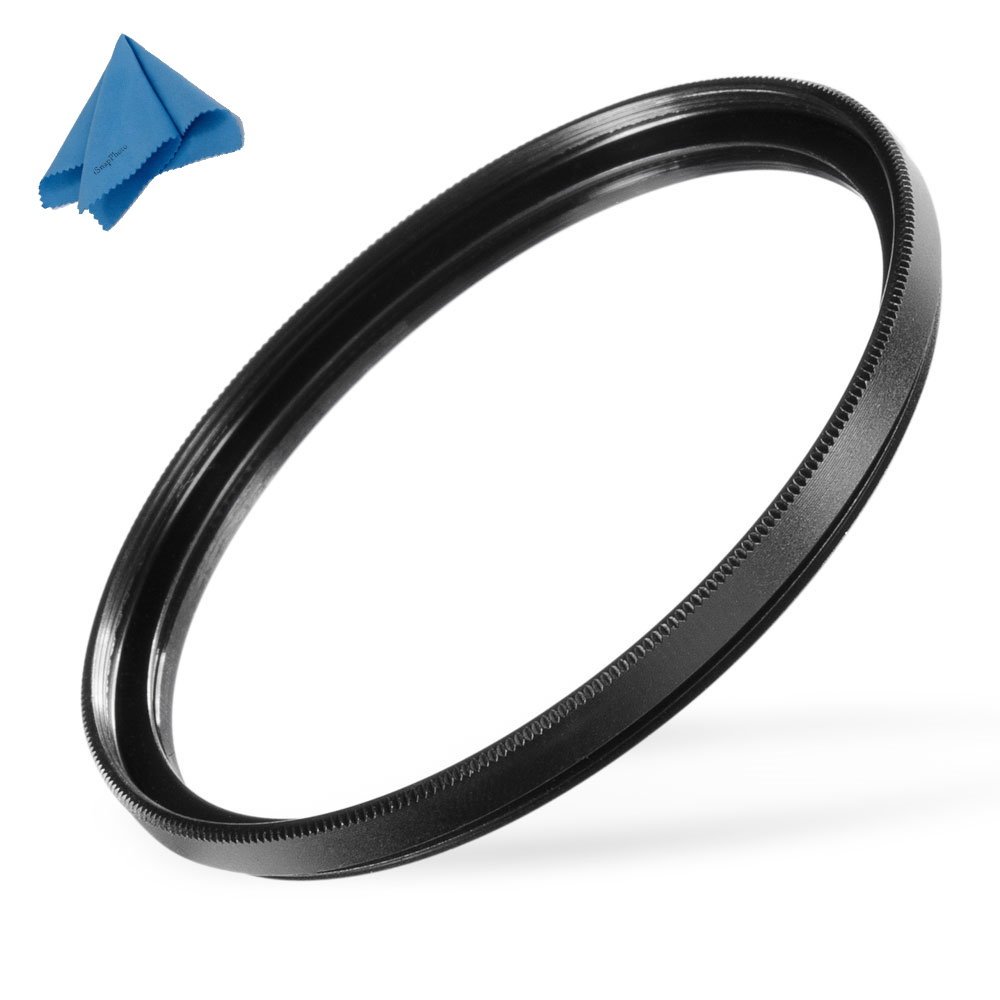 72mm UV Protection Filter (For: Canon TS-E 45mm f/2.8) + iSnapPhoto Microfiber Cloth