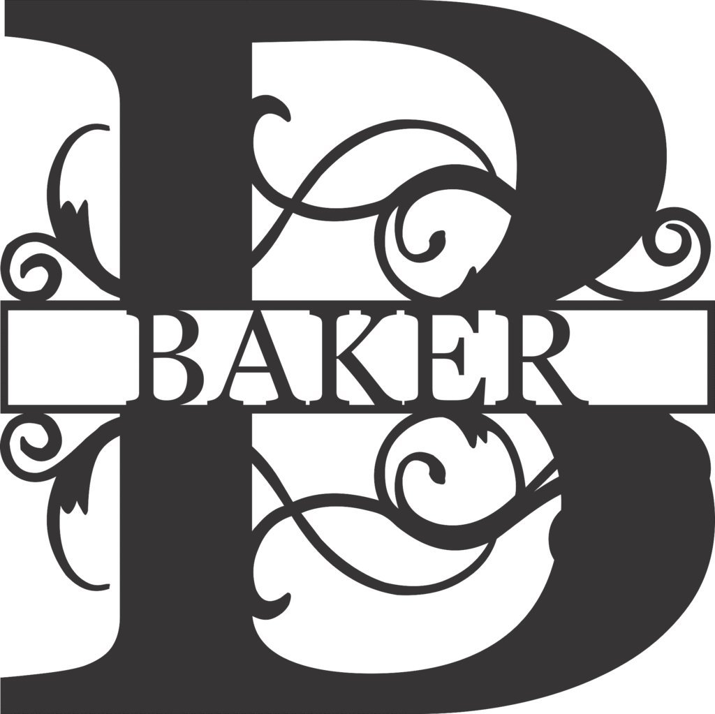 Amazoncom ajd designs monogram letter b split personalized 14 gauge Amazoncom ajd designs monogram letter b split personalized 14 gauge