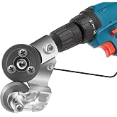 CZS Sheet Metal Cutter for Drill, Sheet Metal Cutter Drill Attachment | Metal Nibbler Drill Attachment, Electric Drill Metal Cutter Attachment for Cutting Iron, White Sheet, Steel, Copper, Aluminum
