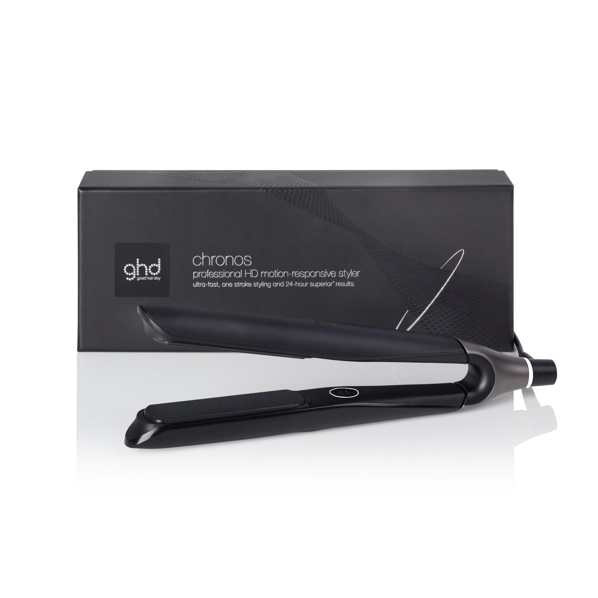 Ghd - Lisseur Ghd Chronos - Fer À Lisser Professionnel (Noir) - Coiffage 3X Plus Rapide - Des Cheveux Plus Brillants - 2X Moins De Frisottis - Sans Chaleur Extrême - Idéal Pour Tous Types De Cheveux