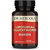 Dr. Mercola Liposomal Glutathione - 350 mg per Serving - Supports Energy Production - High Absorption - Non-GMO, Gluten-Free & Soy-Free - 60 Capsules (30 Servings)