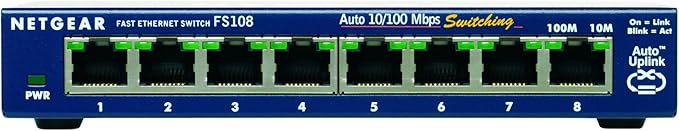 Netgear Fs108uk Unmanaged Switch 8 Ports En Fast Amazon Co Uk Electronics