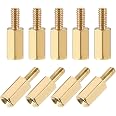 uxcell M2.5x9mm+6mm Male-Female Brass Hex PCB Motherboard Spacer Standoff for FPV Drone Quadcopter, Computer & Circuit Board 