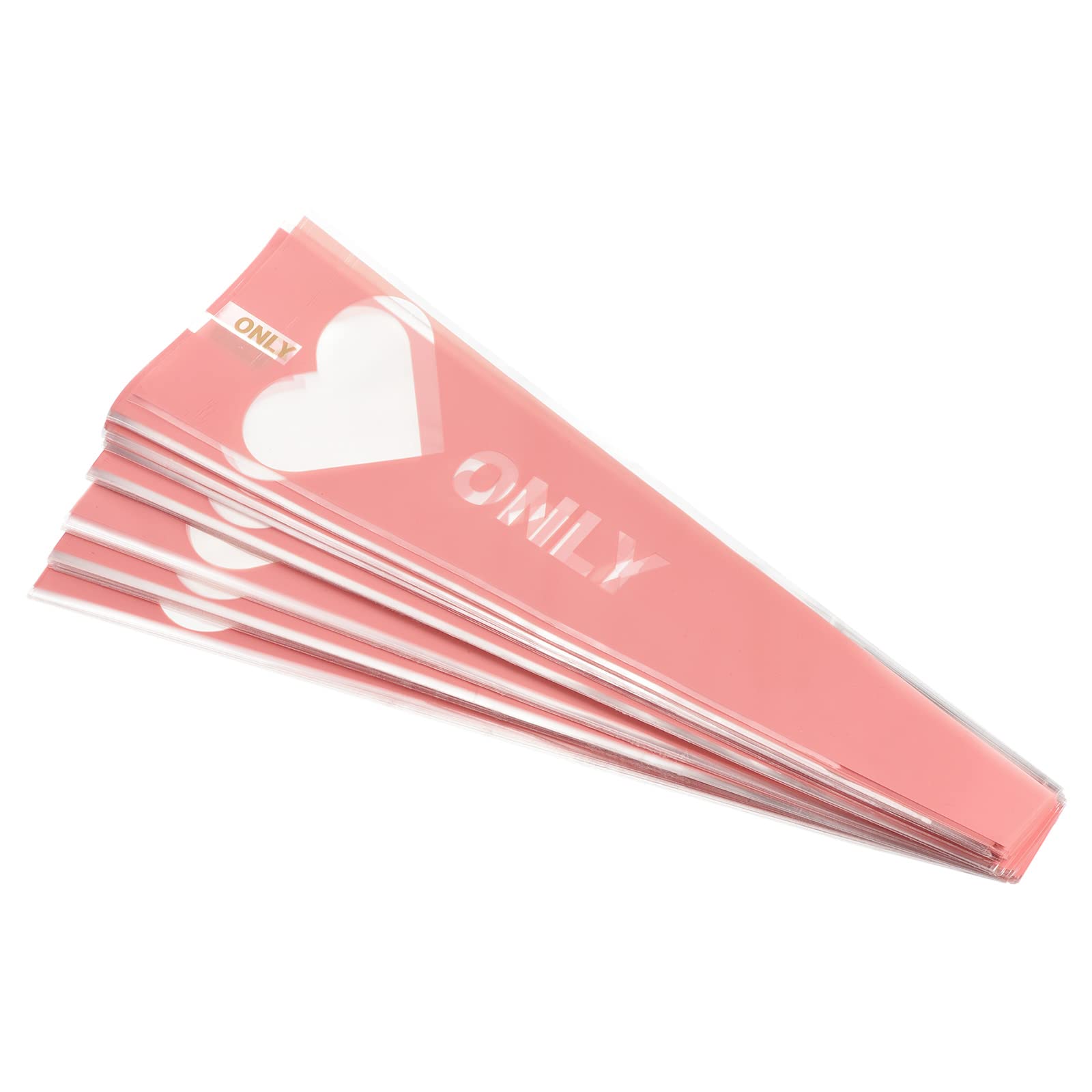 PATIKIL Flower Wrapping Paper, 120 Pack Single Rose Bouquet Floral Packaging Bag for Wedding Party, Light Pink