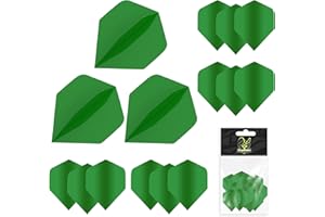 MageRabbit Extra Thick Standard Dart Flights, 5 Sets (15 Dart Flights), 5 Colors,Dart Accessories, Dart Flight Sets for Soft Darts and Steel Darts