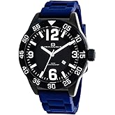 Oceanaut Men's 'Aqua One' Quartz Stainless Steel and Silicone Watch, Color:Blue (Model: OC2713)