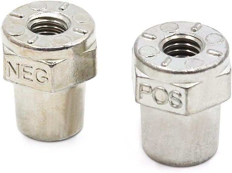 sourcing map 1 Pair 3/8 Female Thread Zinc Alloy Positive Negative Battery Post Terminal Adapters for M10 bolt - Image 3