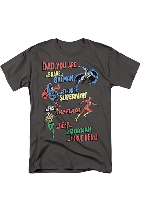 Justice League Dad Hero Unisex Adult T Shirt for Men and Woman