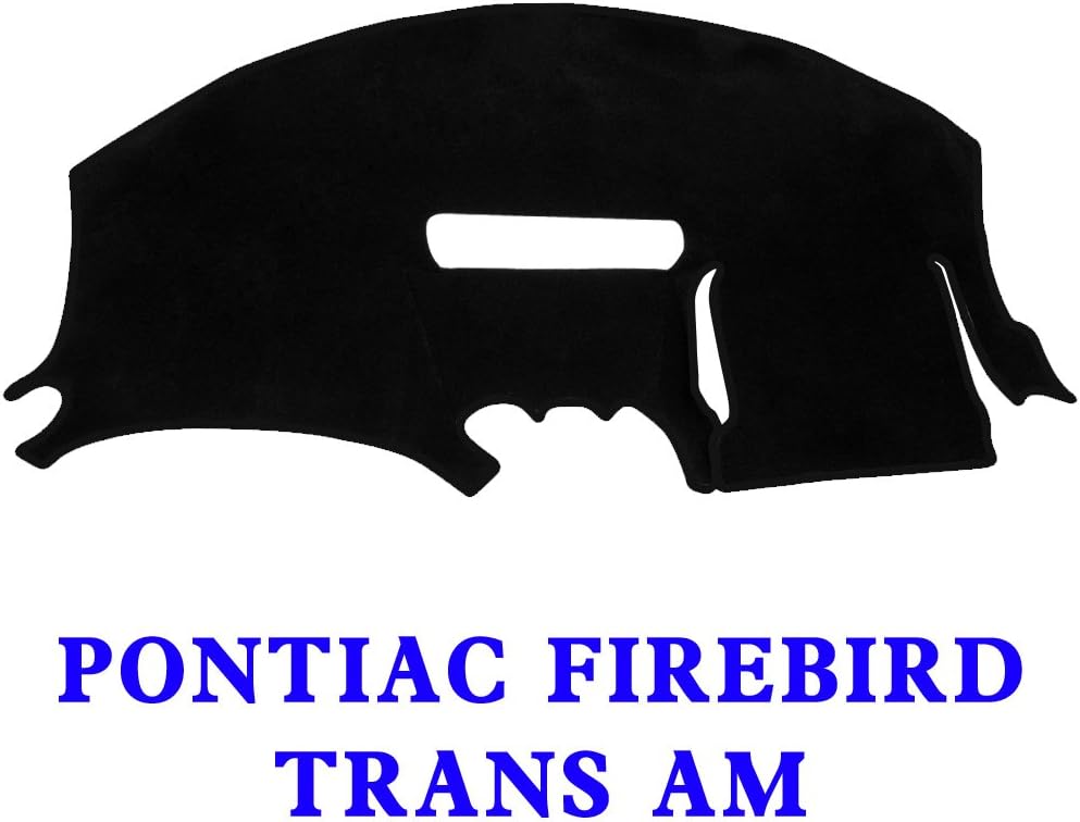 JIAKANUO Auto Car Dashboard Dash Board Cover Mat Fit for Pontiac Firebird Trans AM 1997-2002 (Black) MR041
