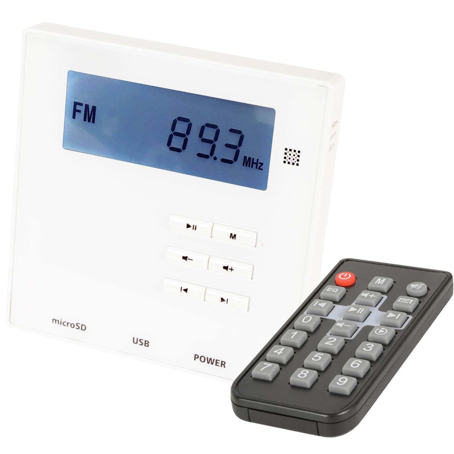 SMART HOME WALL MOUNTED BLUETOOTH AMPLIFIER – Mini Music Amp System *WORKS WITH ECHO/ALEXA* – Stereo HiFi Accessories Kit – Compact Wireless FM Receiver Audio Sound Player – Home & Kitchen - Loops