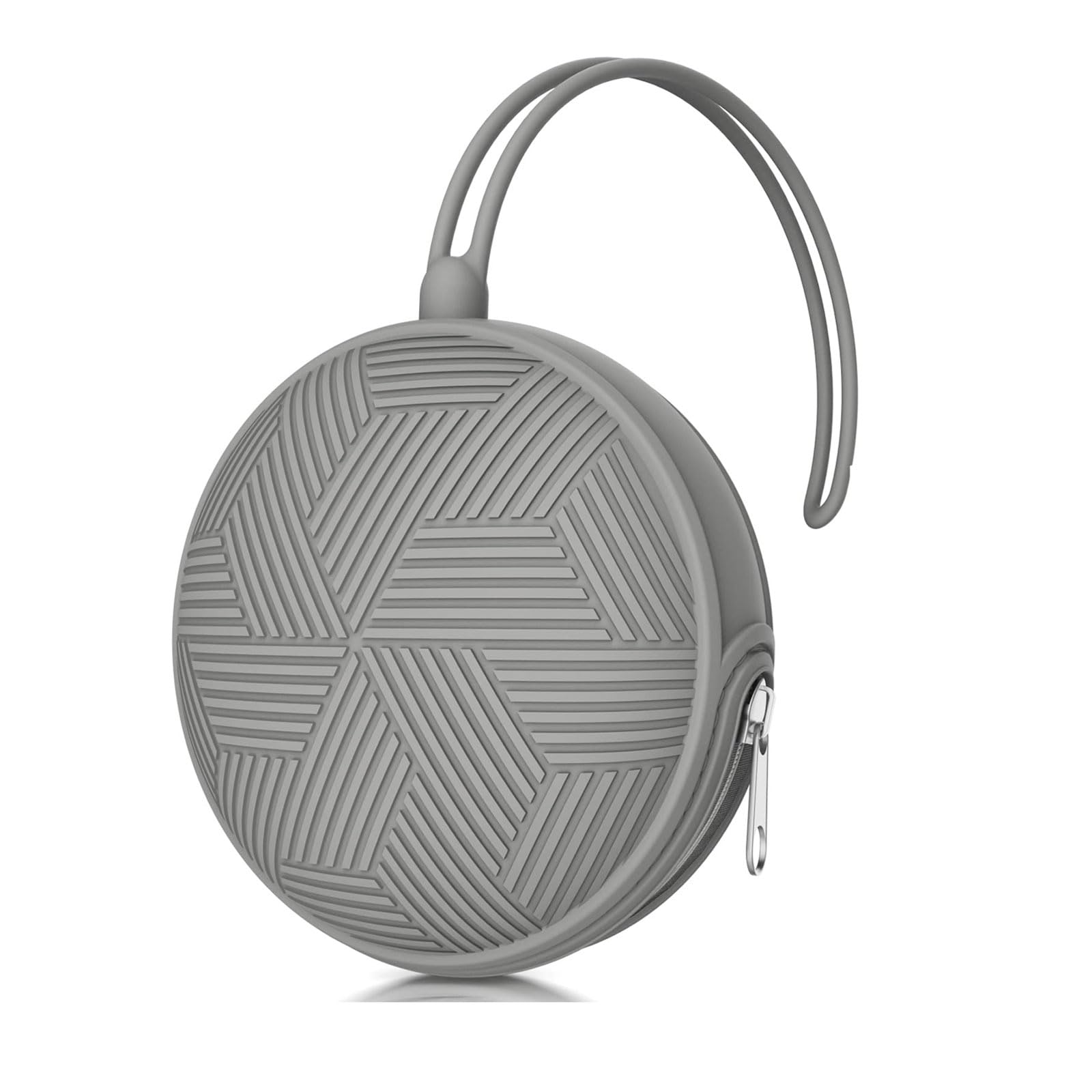 Smlpuame Dummy Holder Case Set,BPA Free Silicone Pacifier Holder Pod,Dummy Storage Box,Portable Soother Pods for Baby Nappy Changing Bag Stroller,Travel,Home,Easy to Clean(Grey)