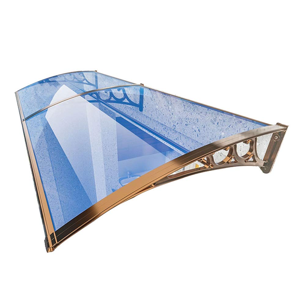 Window Awning Modern Polycarbonate Cover Front Door Porch Awning Canopy 2.5mm Shatter-Resistant Poly