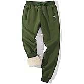 Gihuo Men's Sherpa Lined Athletic Sweatpants Winter Warm Track Pants