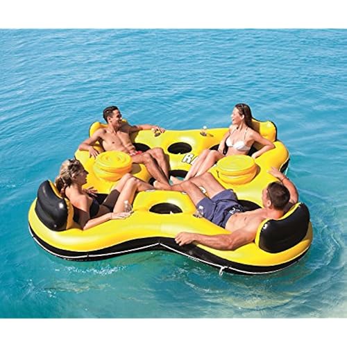 CoolerZ Rapid Rider X4 Inflatable 4-Person Island Tube Toys & Games, Sports & Outdoor Play, Pools & Water Fun, Pool Loungers