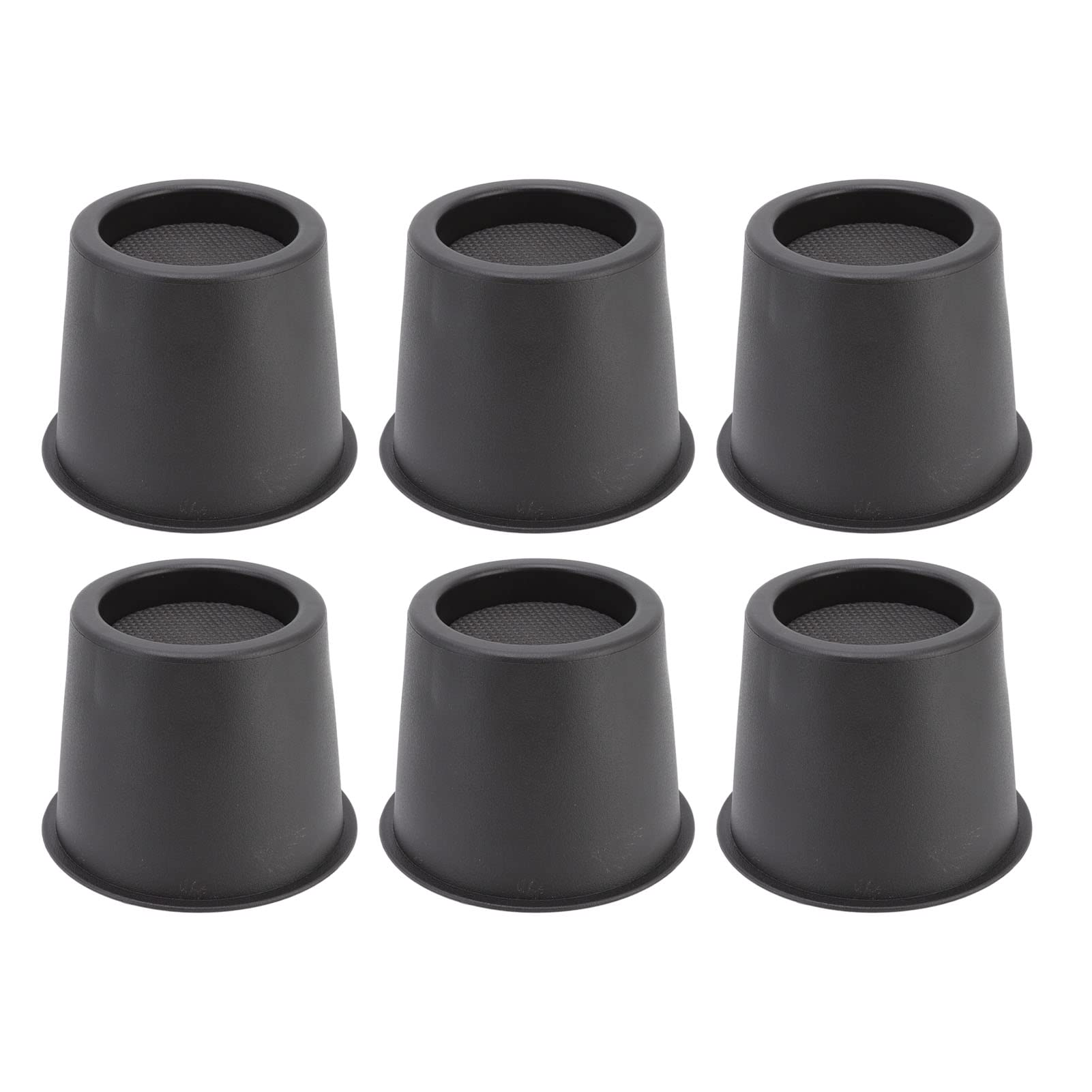 6 Pack Furniture Risers - 3 Inch Plastic Non Slip Bed Risers, Anti Vibration Pads Sofa Feet Pad for Table Cabinet Bed