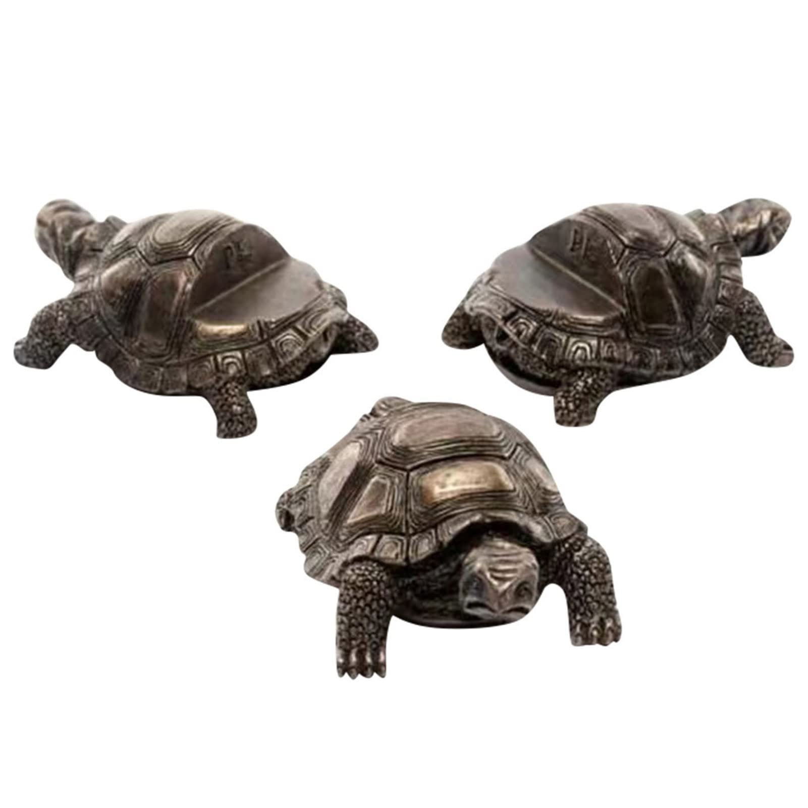 Jiakalamo 3Pcs/set Mini Animal Shape Planter Support Feet,Decorative Planter Holder for Indoor and Outdoor to Improve Airflow and Drainage(Tortoise)