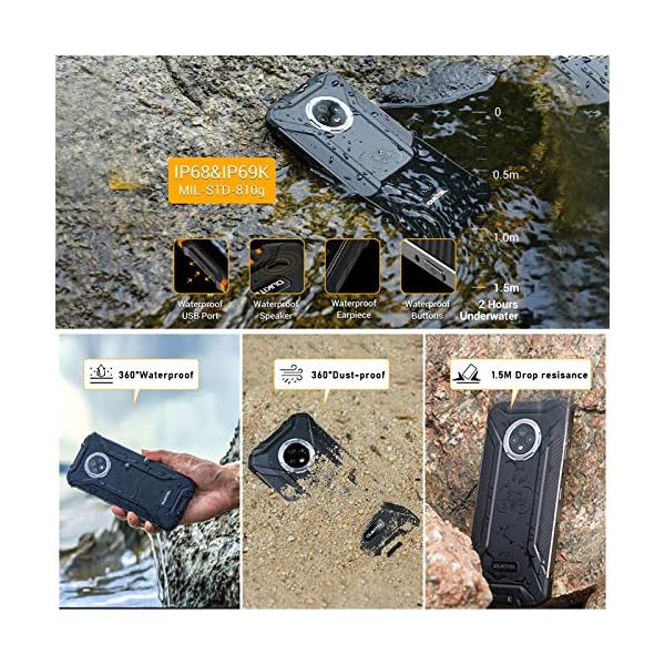 OUKITEL-WP8-Pro-2021-Rugged-Smartphone-Unlocked649-inches-Display4GB-64GB-Dual-SIM-IP68-Waterproof-Mobile-Phone-16MP-Triple-Camera5000mAh-Battery-Android-10FaceFingerprint-IDNFC-OTG-Black OUKITEL WP8 Pro (2021) Rugged Smartphone Unlocked,6.49 inches Display,4GB 64GB Dual SIM IP68 Waterproof Mobile Phone…