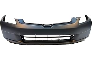 FitParts Compatible with Front Bumper Cover Fascia Honda Accord 2003 2004 2005 DX EX LX Hybrid Sedan 03-05. New Primed Without Sensor Holes. HO1000210 04711SDAA90ZZ