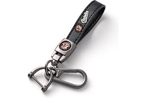 EMIJOY Orioles Car Keychain Keyring for Baltimore Orioles Baseball Fans,Orioles Car Accessories Women/Men's Keychains for Cars,Leather Key Ring Lanyard for Car Key Fob Holder,Car Key Fob Keyring Replacement