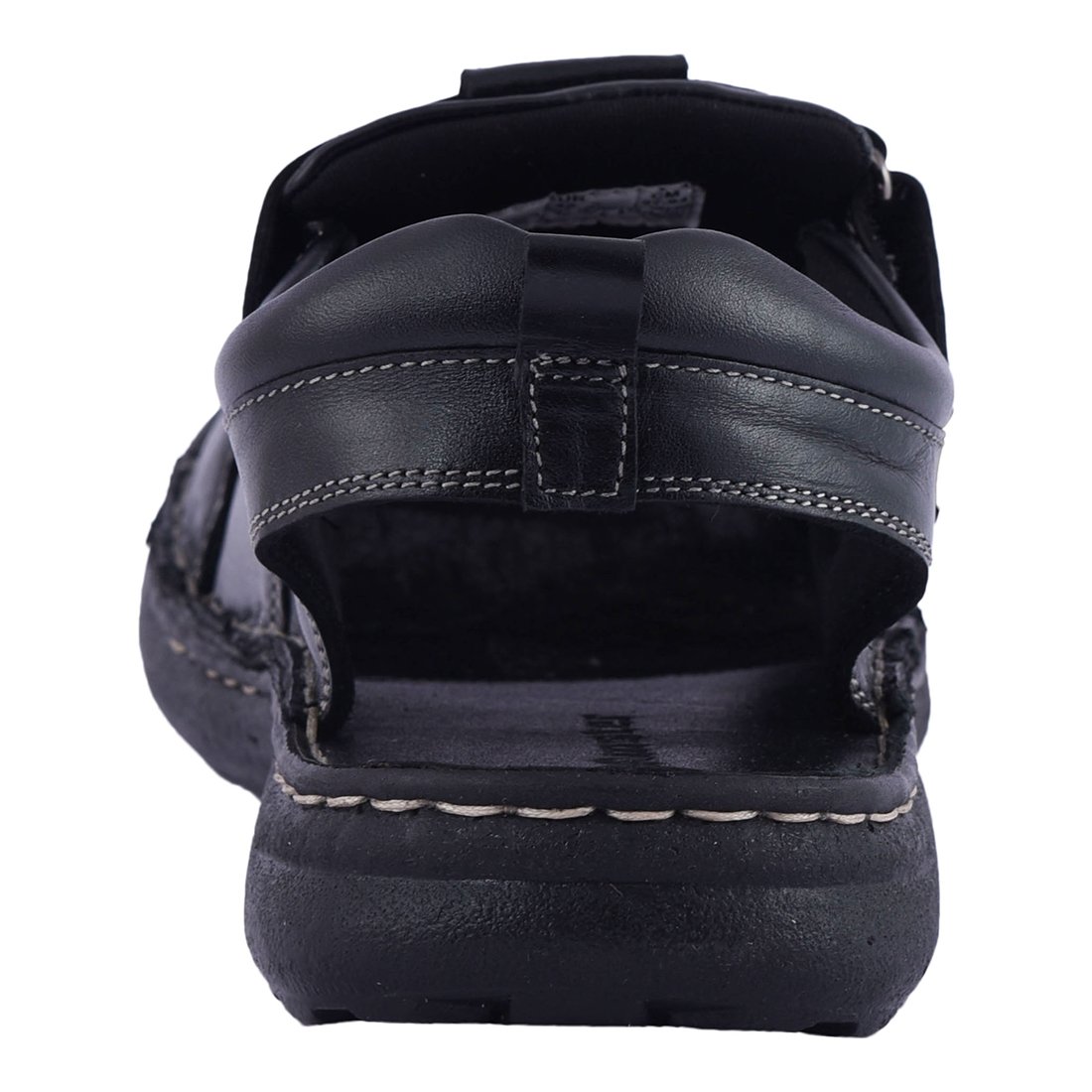 amster men's black genuine italian leather sandals