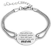 Mothers Day Gifts for Mom,Personalized Mother's Day Gifts Mom Gift 40th 50th 60th 70th Birthday from Daughter from Son Easter Valentines Christmas Xmas Young Moms Gift Jewelry Chain Bracelets