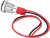 Walfront 10mm LED Metal Indicator Light Green 220V Waterproof Power Warning view 6