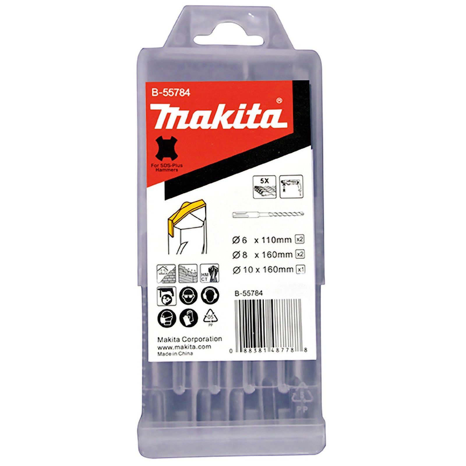 Makita B-55784, coloured, 5 units