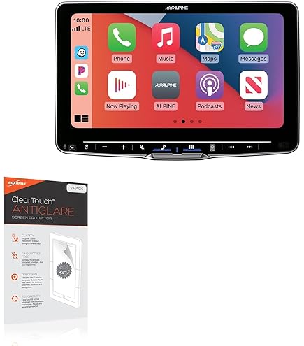 BoxWave Anti-Glare Screen Protectors For Alpine ILX-F259 - 2 Pack Matte Film