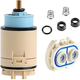 RP70538/RP73625 Single Function Pressure Balance Cartridge, Shower Valve Cartridge Compatible with Peerless/Delta Single Handle Tub/Showers Faucet (Includes cartridge and check valve) (1)