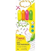 Jovi &ndash; Case, 4 Markers with Gel, Assorted Colours (1810)