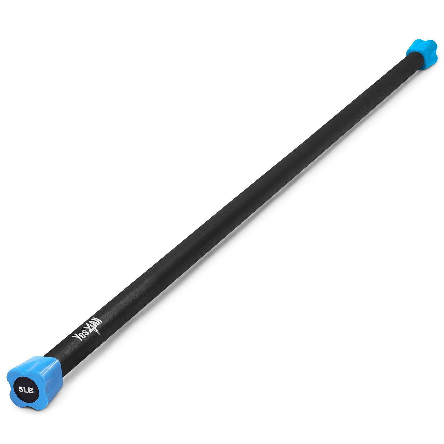 Yes4All Total Body Workout Weighted Bar / Weighted Workout Bar Great for Physical Therapy