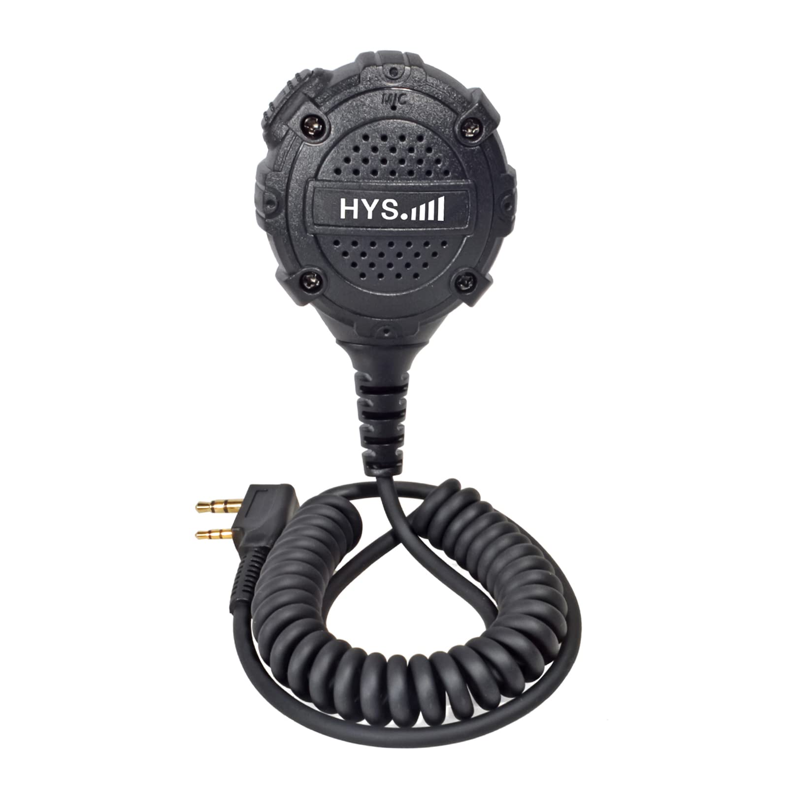 HYS Handheld Microphone Speaker Remote Shoulder Speaker Compatible with BaoFeng UV-5R UV-5RE BF-888S Retevis Kenwood Two Way Radio (022)