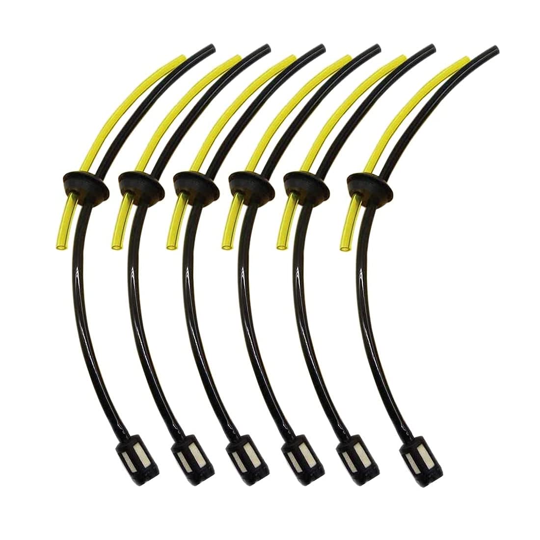 6 Pcs Fuel Pipe Universal Grass Trimmer, Filter Petrol Strimmer Fuel Pipe,for Garden Trimming,Total Length,27.5cm