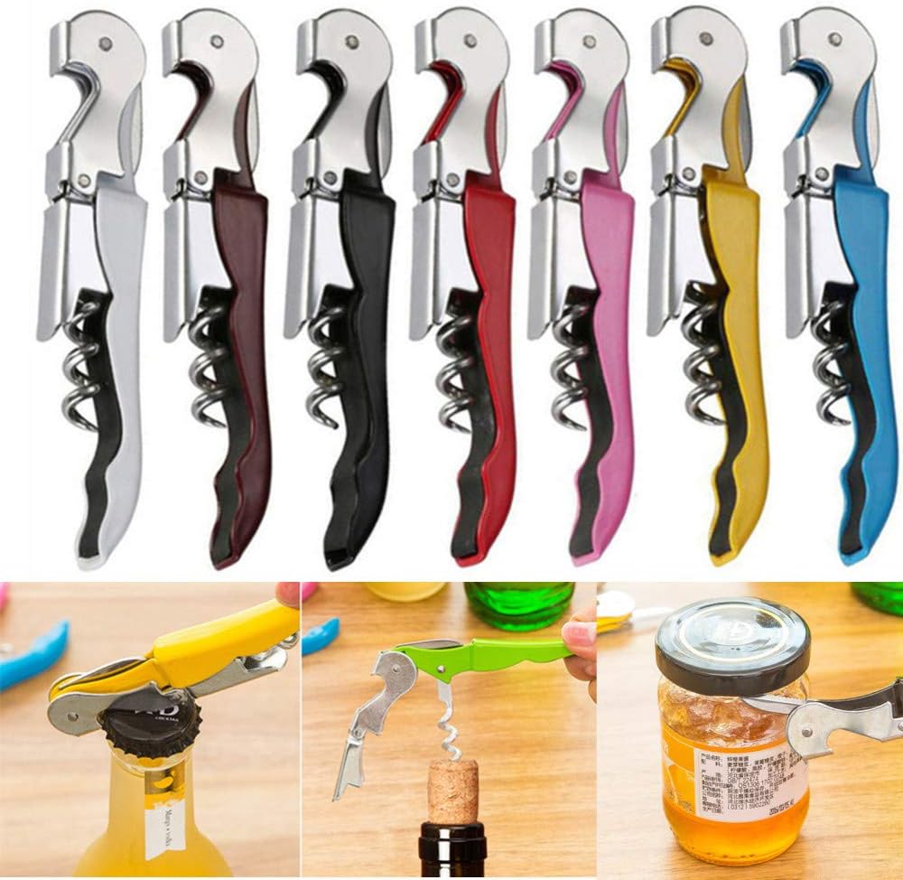 Waiters Corkscrew with Foil Cutter Professional Wine Bottle Opener Folding (Multi