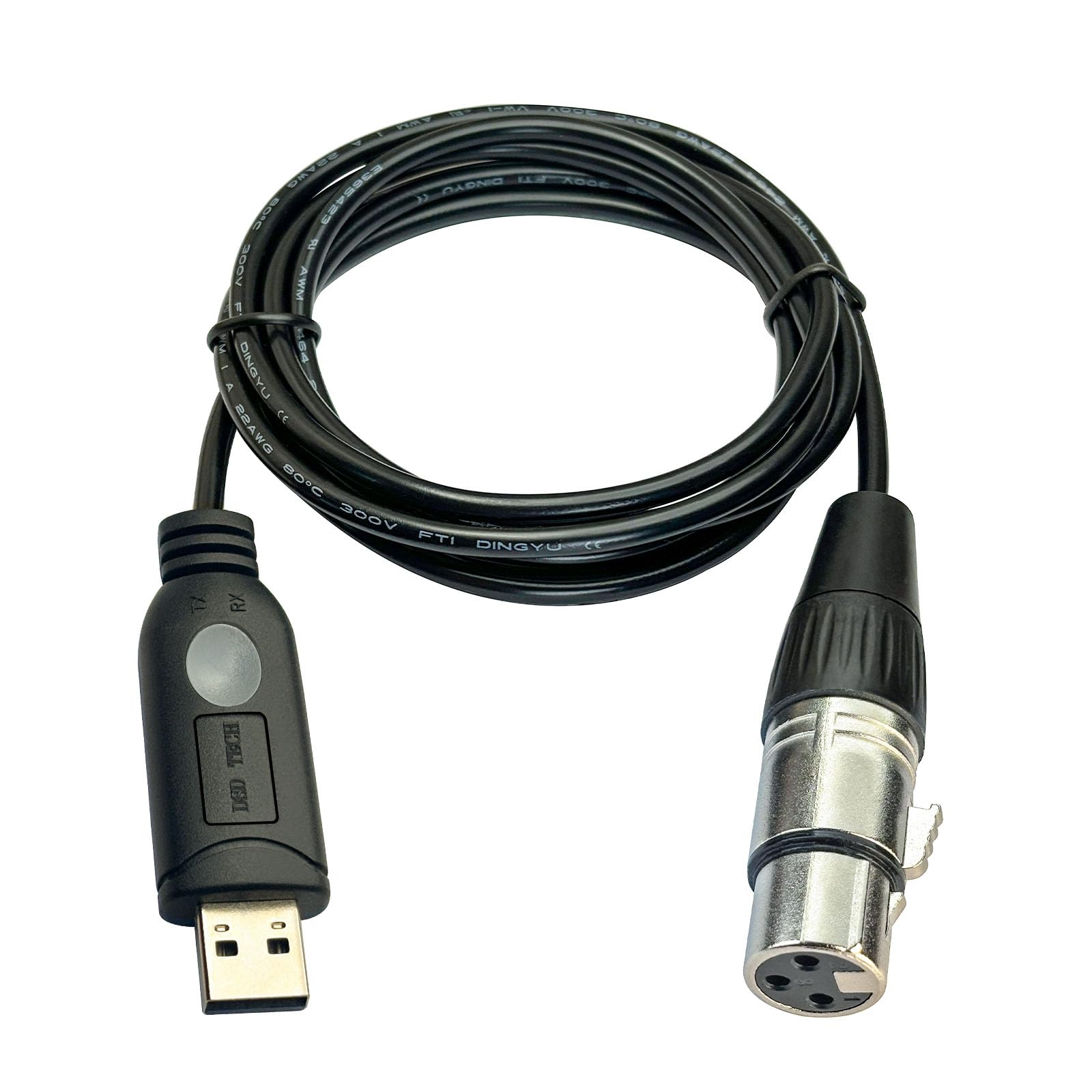 DSD TECH SH-AU20A USB to XLR Cable for Dynamic Microphones(5.9FT)