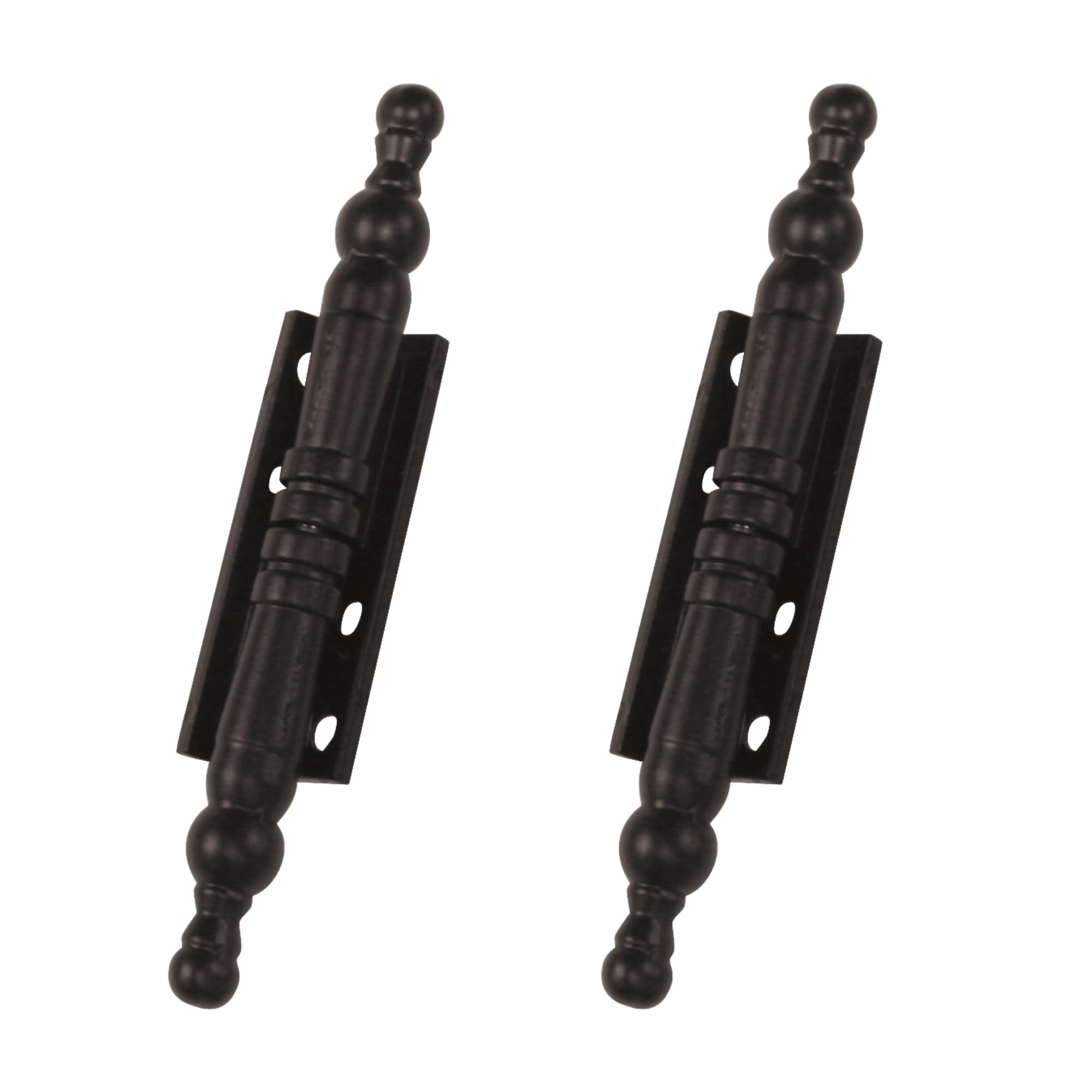 Amig - Decorative Black Removable Hinge | 100 x 10 mm | Finial Made in Zamak | for Cabinets and Other Furniture