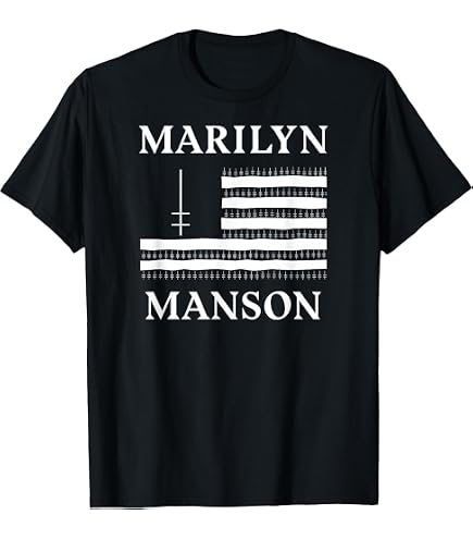 Amazon.com: Marilyn Manson MM Cross T-Shirt : Clothing, Shoes