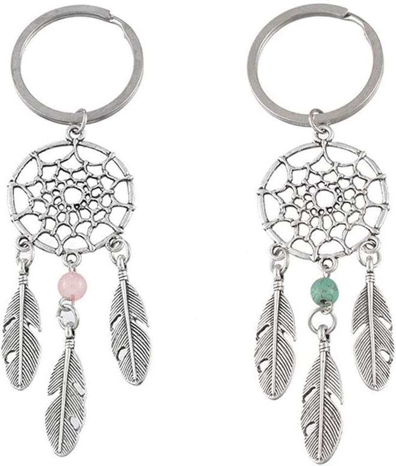 Pakala66 Dreamcatcher Keychain Tassel Keychain Charm for Bag-Pack of 2