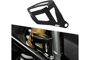 SOPINEKO Motorcycle Rear Brake Pump Fluid Tank Oil Cup Reservoir Guard Cover Protector for R1200GS R1250GS R 1200 1250 GS ADV GS LC (Black)