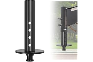 SIDASU 5th Wheel to Gooseneck Adapter,30,000lbs Large Load Capacity Gooseneck Coupler,Ideal for Semi-Tractors and Pickup Trucks with 4" Round Tube,Black Powder Coated Fifth Wheel Adapter