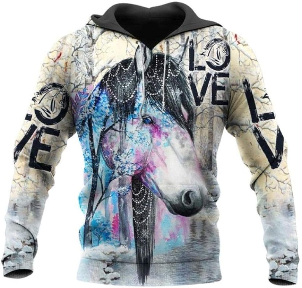 Felpa Abbigliamento Equitazione Personalizzato Equitazione Regali Felpa Con Cappuccio Equestre "La Vita è