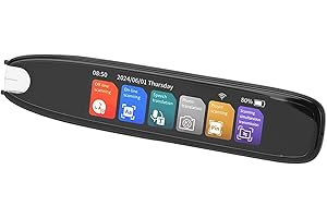 Generic Smart 142 Languages Scan Reader Pen Translator for Travel, Study, Work Essential, WiFi Scanning Translation Device fo